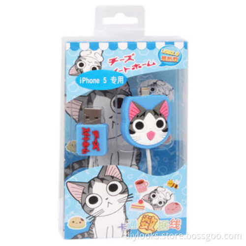 Sweet Private Cats Cartoon Style Data Cable